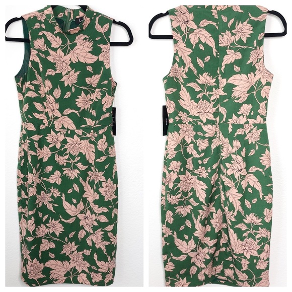 Lulus Floral Sleeveless Midi Dress. NEW S - Picture 5 of 10